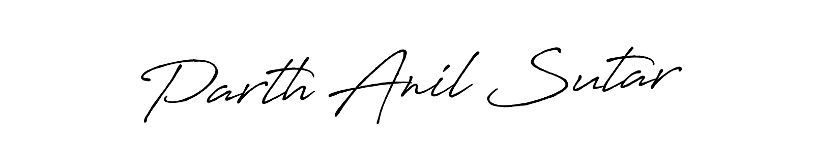 This is the best signature style for the Parth Anil Sutar name. Also you like these signature font (Antro_Vectra_Bolder). Mix name signature. Parth Anil Sutar signature style 7 images and pictures png