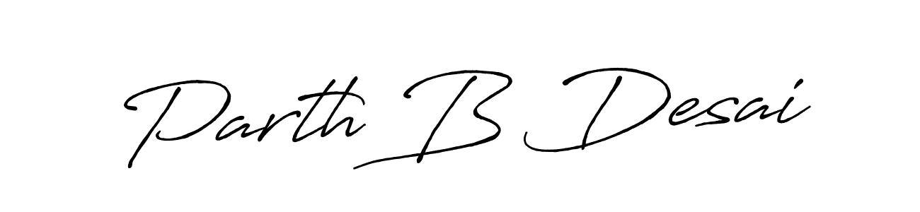 if you are searching for the best signature style for your name Parth B Desai. so please give up your signature search. here we have designed multiple signature styles  using Antro_Vectra_Bolder. Parth B Desai signature style 7 images and pictures png