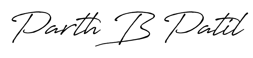 Make your name Parth B Patil memorable on every contract using Antro_Vectra_Bolder autograph style. Instant transparent background export available. Parth B Patil signature style 7 images and pictures png