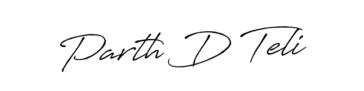 Also You can easily find your signature by using the search form. We will create Parth D Teli name handwritten signature images for you free of cost using Antro_Vectra_Bolder sign style. Parth D Teli signature style 7 images and pictures png