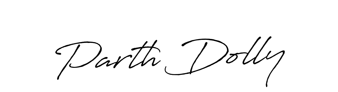 Also You can easily find your signature by using the search form. We will create Parth Dolly name handwritten signature images for you free of cost using Antro_Vectra_Bolder sign style. Parth Dolly signature style 7 images and pictures png