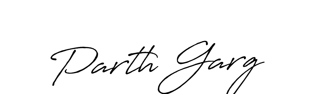 Parth Garg stylish signature style. Best Handwritten Sign (Antro_Vectra_Bolder) for my name. Handwritten Signature Collection Ideas for my name Parth Garg. Parth Garg signature style 7 images and pictures png