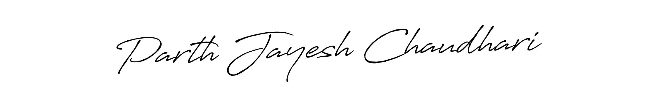 Design your own signature with our free online signature maker. With this signature software, you can create a handwritten (Antro_Vectra_Bolder) signature for name Parth Jayesh Chaudhari. Parth Jayesh Chaudhari signature style 7 images and pictures png