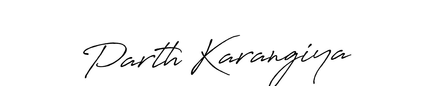 if you are searching for the best signature style for your name Parth Karangiya. so please give up your signature search. here we have designed multiple signature styles  using Antro_Vectra_Bolder. Parth Karangiya signature style 7 images and pictures png