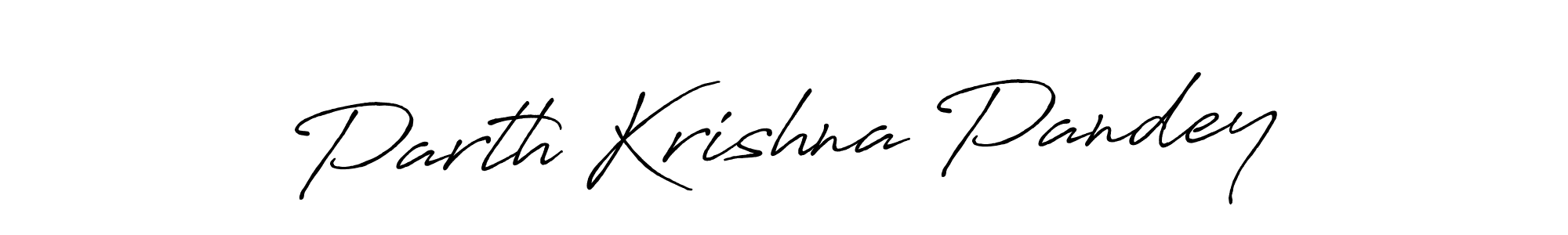 How to make Parth Krishna Pandey name signature. Use Antro_Vectra_Bolder style for creating short signs online. This is the latest handwritten sign. Parth Krishna Pandey signature style 7 images and pictures png