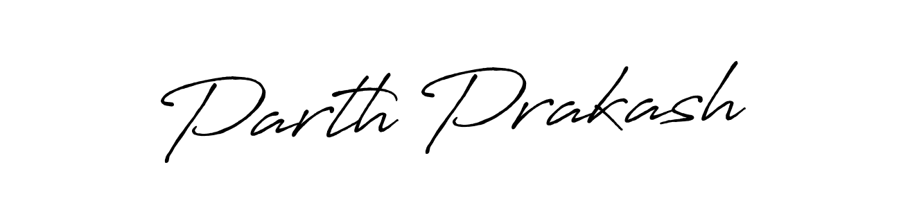 How to make Parth Prakash name signature. Use Antro_Vectra_Bolder style for creating short signs online. This is the latest handwritten sign. Parth Prakash signature style 7 images and pictures png