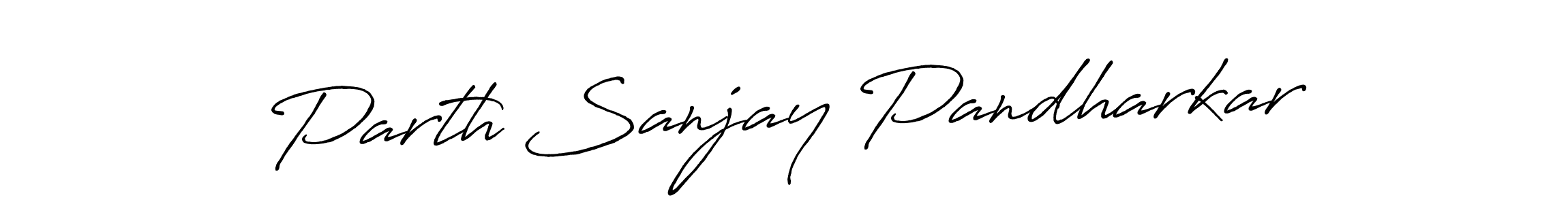 Design your own signature with our free online signature maker. With this signature software, you can create a handwritten (Antro_Vectra_Bolder) signature for name Parth Sanjay Pandharkar. Parth Sanjay Pandharkar signature style 7 images and pictures png