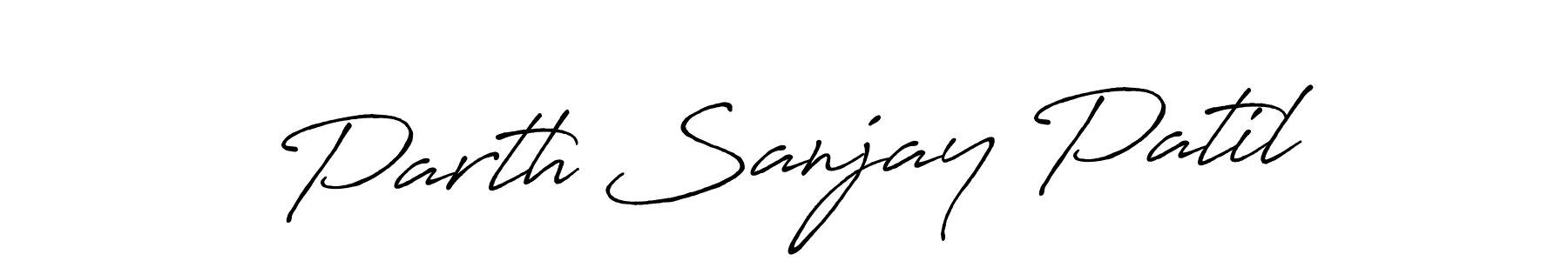 This is the best signature style for the Parth Sanjay Patil name. Also you like these signature font (Antro_Vectra_Bolder). Mix name signature. Parth Sanjay Patil signature style 7 images and pictures png