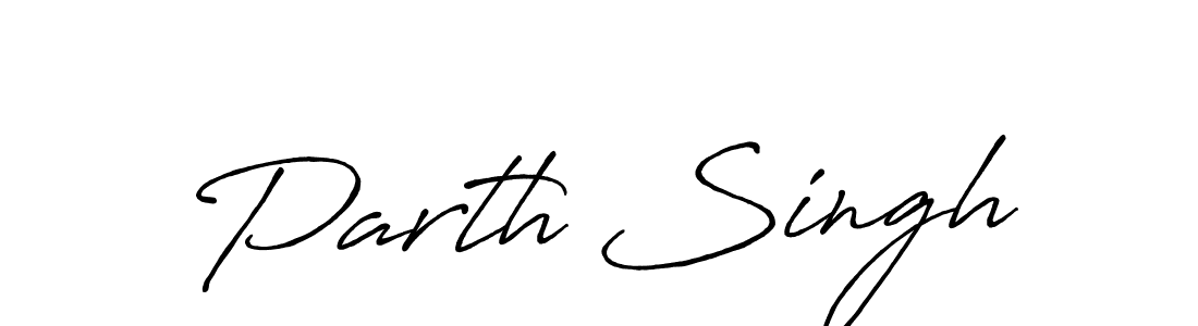 Use a signature maker to create a handwritten signature online. With this signature software, you can design (Antro_Vectra_Bolder) your own signature for name Parth Singh. Parth Singh signature style 7 images and pictures png