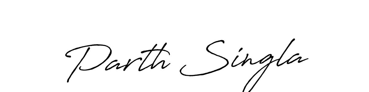 It looks lik you need a new signature style for name Parth Singla. Design unique handwritten (Antro_Vectra_Bolder) signature with our free signature maker in just a few clicks. Parth Singla signature style 7 images and pictures png