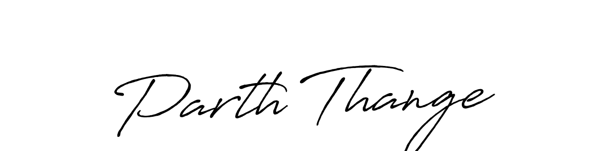 How to make Parth Thange signature? Antro_Vectra_Bolder is a professional autograph style. Create handwritten signature for Parth Thange name. Parth Thange signature style 7 images and pictures png