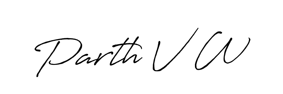 How to Draw Parth V W signature style? Antro_Vectra_Bolder is a latest design signature styles for name Parth V W. Parth V W signature style 7 images and pictures png