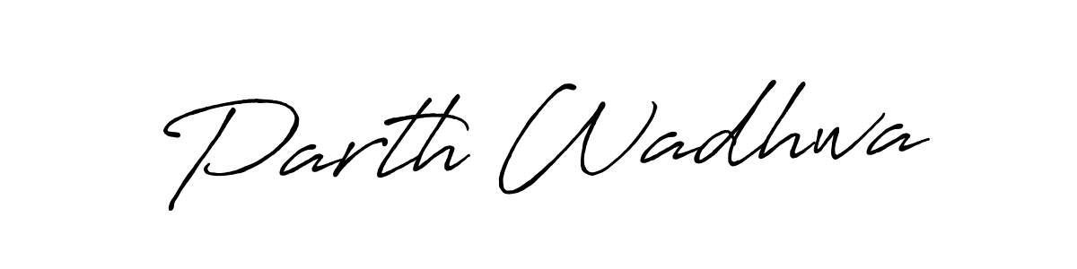 Antro_Vectra_Bolder is a professional signature style that is perfect for those who want to add a touch of class to their signature. It is also a great choice for those who want to make their signature more unique. Get Parth Wadhwa name to fancy signature for free. Parth Wadhwa signature style 7 images and pictures png