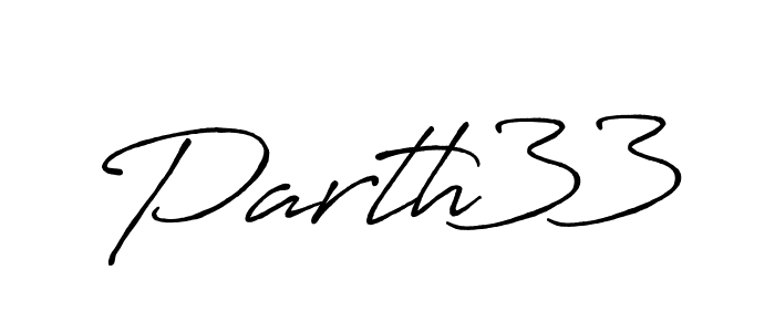 Use a signature maker to create a handwritten signature online. With this signature software, you can design (Antro_Vectra_Bolder) your own signature for name Parth33. Parth33 signature style 7 images and pictures png