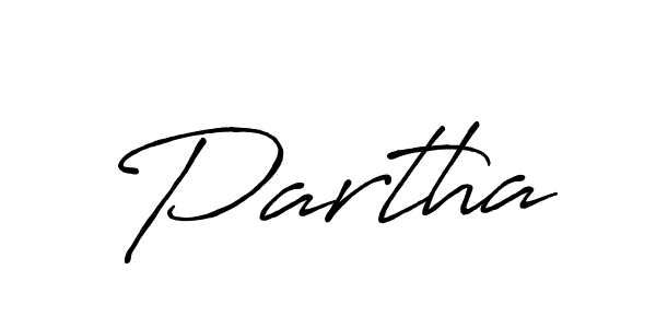 How to make Partha signature? Antro_Vectra_Bolder is a professional autograph style. Create handwritten signature for Partha name. Partha signature style 7 images and pictures png