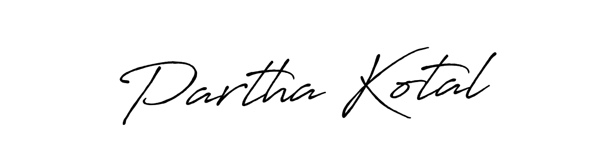 Also we have Partha Kotal name is the best signature style. Create professional handwritten signature collection using Antro_Vectra_Bolder autograph style. Partha Kotal signature style 7 images and pictures png