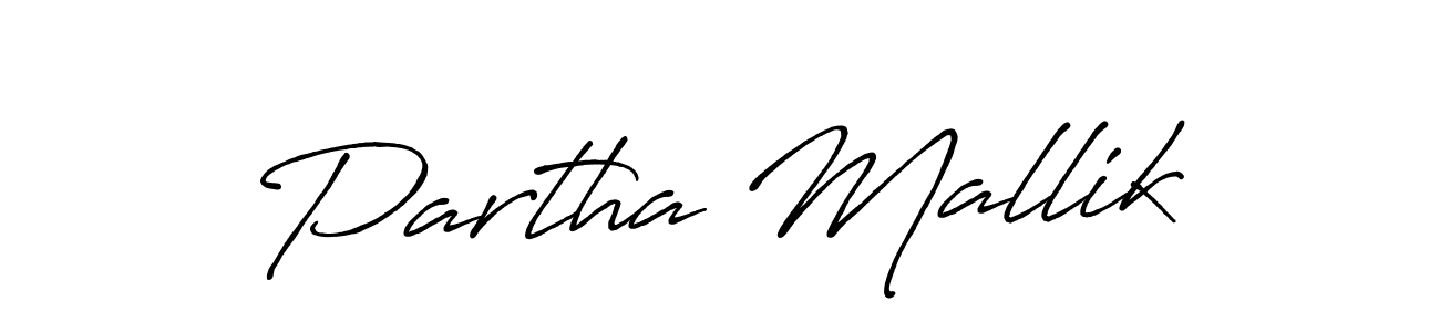 It looks lik you need a new signature style for name Partha Mallik. Design unique handwritten (Antro_Vectra_Bolder) signature with our free signature maker in just a few clicks. Partha Mallik signature style 7 images and pictures png