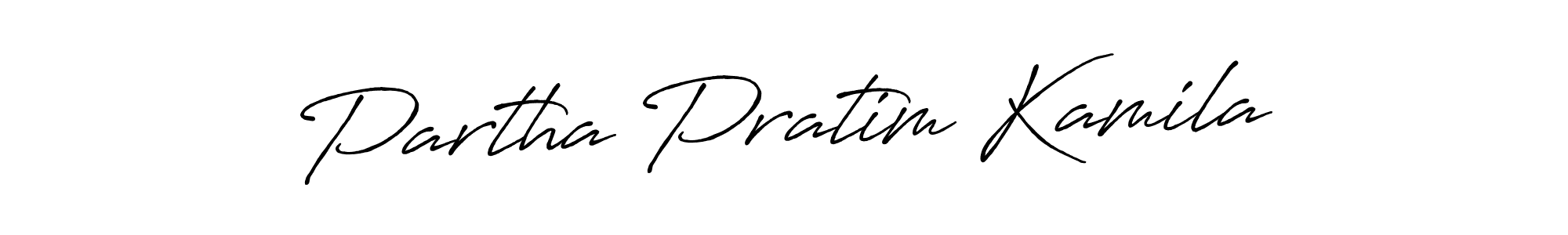 Make a beautiful signature design for name Partha Pratim Kamila. With this signature (Antro_Vectra_Bolder) style, you can create a handwritten signature for free. Partha Pratim Kamila signature style 7 images and pictures png