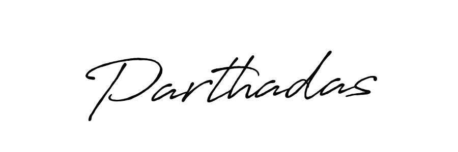 Create a beautiful signature design for name Parthadas. With this signature (Antro_Vectra_Bolder) fonts, you can make a handwritten signature for free. Parthadas signature style 7 images and pictures png