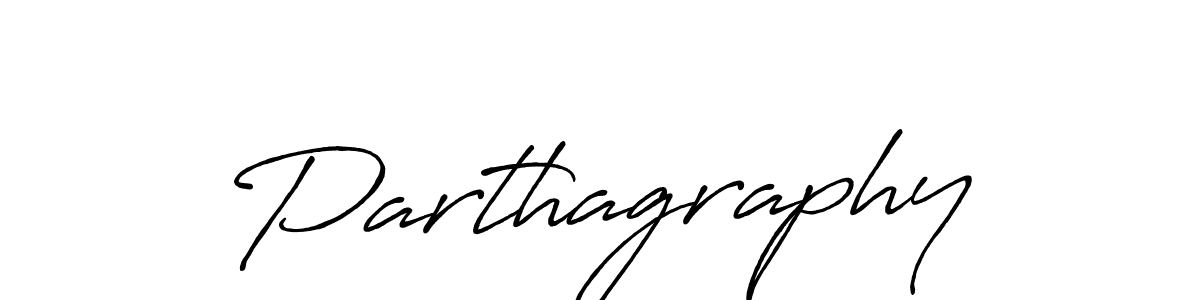 Design your own signature with our free online signature maker. With this signature software, you can create a handwritten (Antro_Vectra_Bolder) signature for name Parthagraphy. Parthagraphy signature style 7 images and pictures png