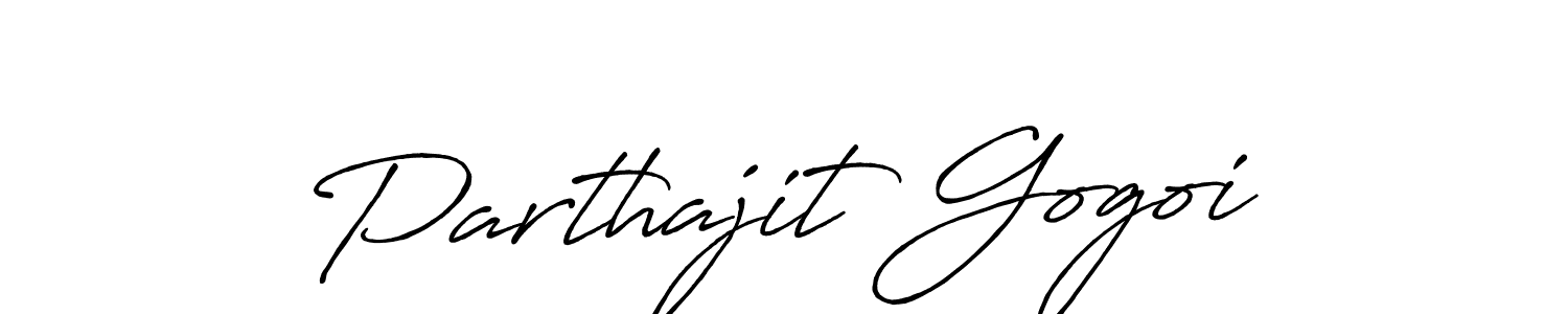 Make a beautiful signature design for name Parthajit Gogoi. Use this online signature maker to create a handwritten signature for free. Parthajit Gogoi signature style 7 images and pictures png