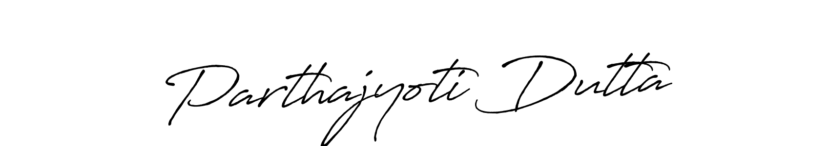 Parthajyoti Dutta stylish signature style. Best Handwritten Sign (Antro_Vectra_Bolder) for my name. Handwritten Signature Collection Ideas for my name Parthajyoti Dutta. Parthajyoti Dutta signature style 7 images and pictures png