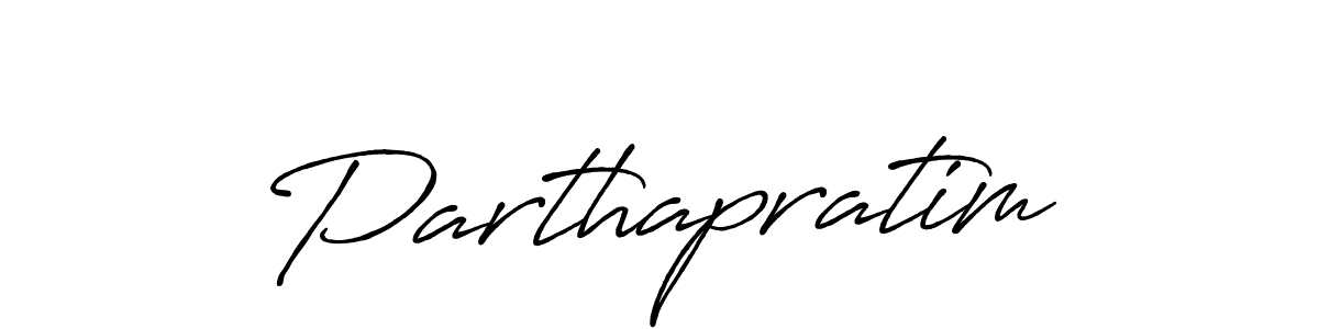 Make a beautiful signature design for name Parthapratim. With this signature (Antro_Vectra_Bolder) style, you can create a handwritten signature for free. Parthapratim signature style 7 images and pictures png