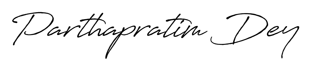 The Antro_Vectra_Bolder font transforms the name Parthapratim Dey into an executive sign with sharp precision and distinguished character. Parthapratim Dey signature style 7 images and pictures png