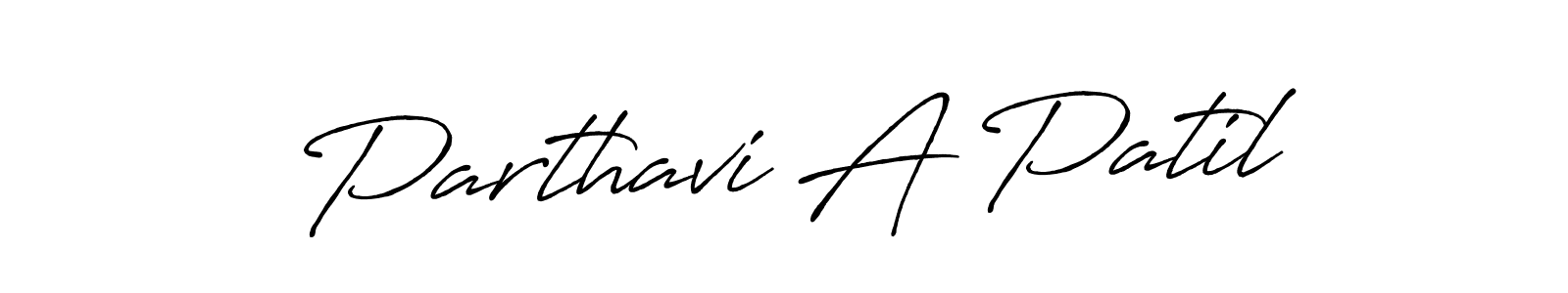 Also You can easily find your signature by using the search form. We will create Parthavi A Patil name handwritten signature images for you free of cost using Antro_Vectra_Bolder sign style. Parthavi A Patil signature style 7 images and pictures png
