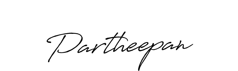 Make a beautiful signature design for name Partheepan. With this signature (Antro_Vectra_Bolder) style, you can create a handwritten signature for free. Partheepan signature style 7 images and pictures png