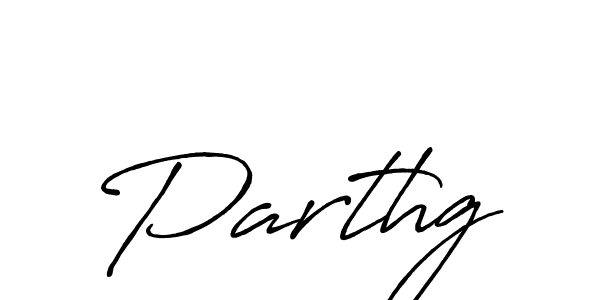Design your own signature with our free online signature maker. With this signature software, you can create a handwritten (Antro_Vectra_Bolder) signature for name Parthg. Parthg signature style 7 images and pictures png