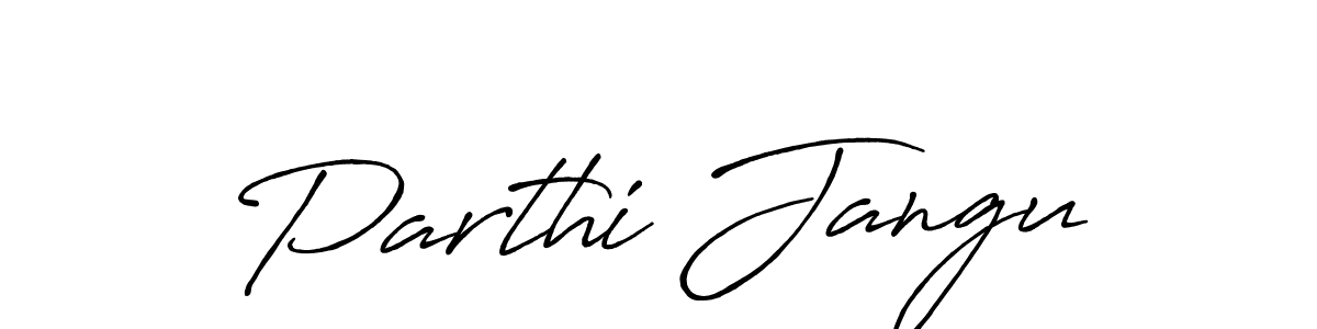 if you are searching for the best signature style for your name Parthi Jangu. so please give up your signature search. here we have designed multiple signature styles  using Antro_Vectra_Bolder. Parthi Jangu signature style 7 images and pictures png