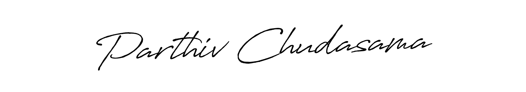 How to make Parthiv Chudasama signature? Antro_Vectra_Bolder is a professional autograph style. Create handwritten signature for Parthiv Chudasama name. Parthiv Chudasama signature style 7 images and pictures png