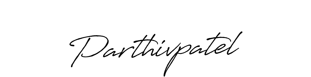 How to make Parthivpatel name signature. Use Antro_Vectra_Bolder style for creating short signs online. This is the latest handwritten sign. Parthivpatel signature style 7 images and pictures png