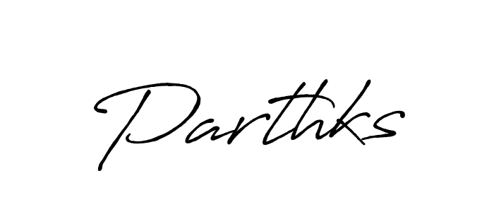 How to make Parthks name signature. Use Antro_Vectra_Bolder style for creating short signs online. This is the latest handwritten sign. Parthks signature style 7 images and pictures png