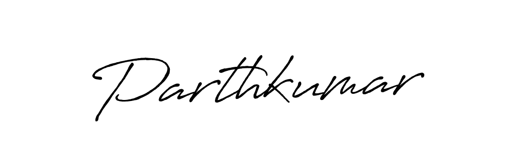 Parthkumar stylish signature style. Best Handwritten Sign (Antro_Vectra_Bolder) for my name. Handwritten Signature Collection Ideas for my name Parthkumar. Parthkumar signature style 7 images and pictures png