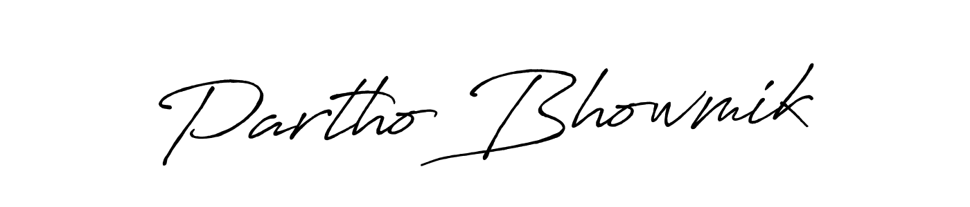 Make a beautiful signature design for name Partho Bhowmik. Use this online signature maker to create a handwritten signature for free. Partho Bhowmik signature style 7 images and pictures png