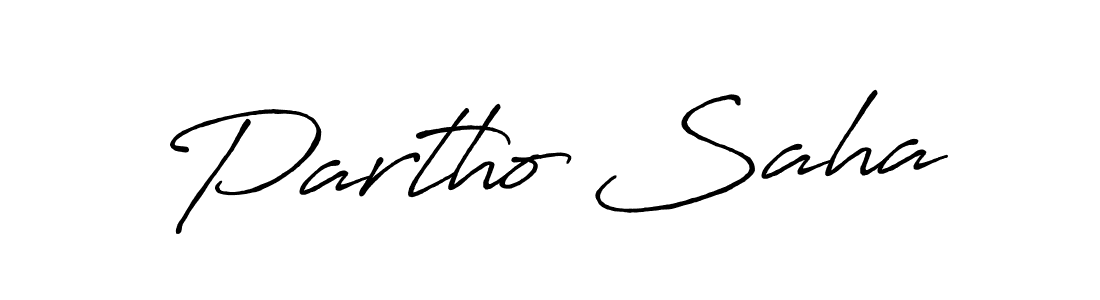 The best way (Antro_Vectra_Bolder) to make a short signature is to pick only two or three words in your name. The name Partho Saha include a total of six letters. For converting this name. Partho Saha signature style 7 images and pictures png