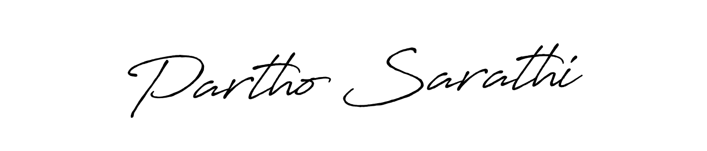 Create a beautiful signature design for name Partho Sarathi. With this signature (Antro_Vectra_Bolder) fonts, you can make a handwritten signature for free. Partho Sarathi signature style 7 images and pictures png