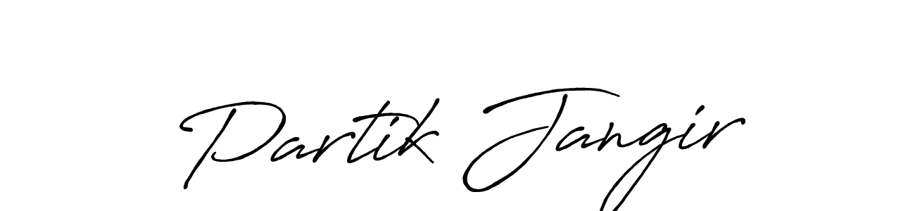 Similarly Antro_Vectra_Bolder is the best handwritten signature design. Signature creator online .You can use it as an online autograph creator for name Partik Jangir. Partik Jangir signature style 7 images and pictures png