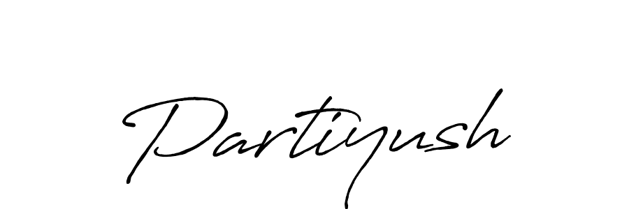 Also we have Partiyush name is the best signature style. Create professional handwritten signature collection using Antro_Vectra_Bolder autograph style. Partiyush signature style 7 images and pictures png