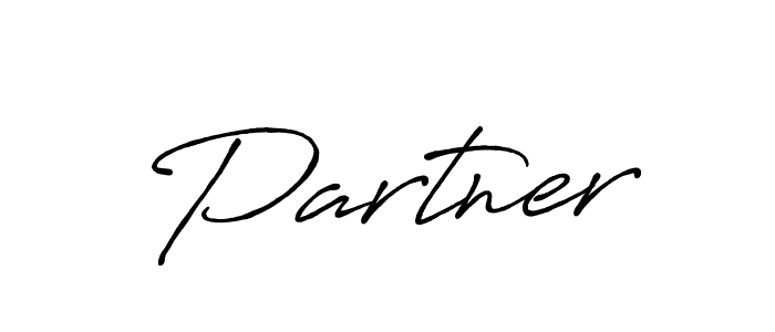 Partner stylish signature style. Best Handwritten Sign (Antro_Vectra_Bolder) for my name. Handwritten Signature Collection Ideas for my name Partner. Partner signature style 7 images and pictures png