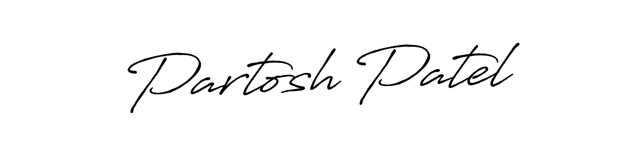 Antro_Vectra_Bolder is a professional signature style that is perfect for those who want to add a touch of class to their signature. It is also a great choice for those who want to make their signature more unique. Get Partosh Patel name to fancy signature for free. Partosh Patel signature style 7 images and pictures png