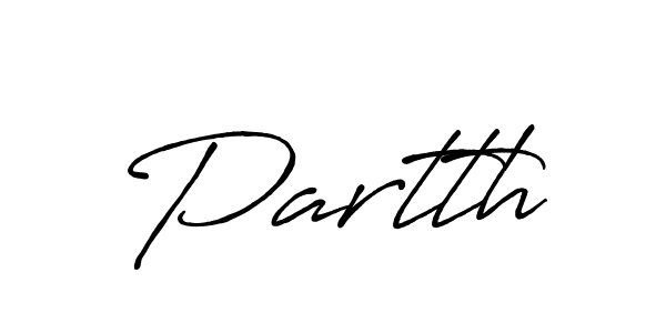 How to make Partth signature? Antro_Vectra_Bolder is a professional autograph style. Create handwritten signature for Partth name. Partth signature style 7 images and pictures png