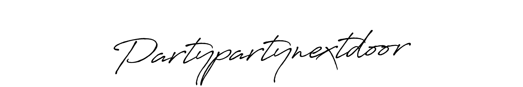 It looks lik you need a new signature style for name Partypartynextdoor. Design unique handwritten (Antro_Vectra_Bolder) signature with our free signature maker in just a few clicks. Partypartynextdoor signature style 7 images and pictures png