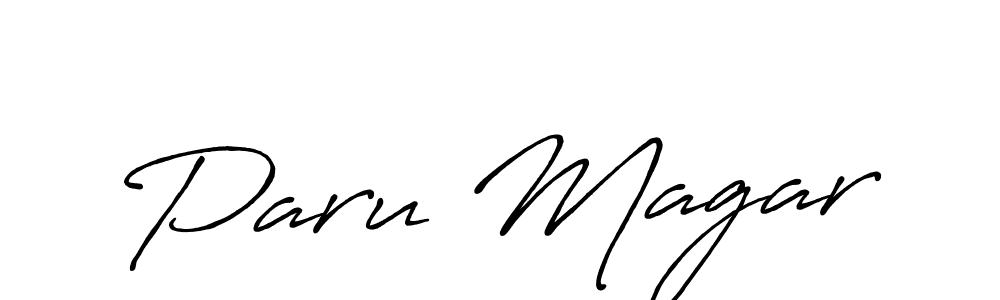 See photos of Paru Magar official signature by Spectra . Check more albums & portfolios. Read reviews & check more about Antro_Vectra_Bolder font. Paru Magar signature style 7 images and pictures png