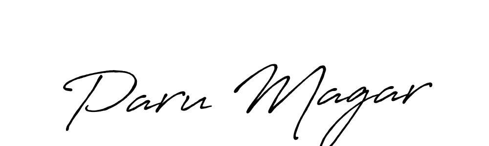 See photos of Paru Magar official signature by Spectra . Check more albums & portfolios. Read reviews & check more about Antro_Vectra_Bolder font. Paru Magar signature style 7 images and pictures png