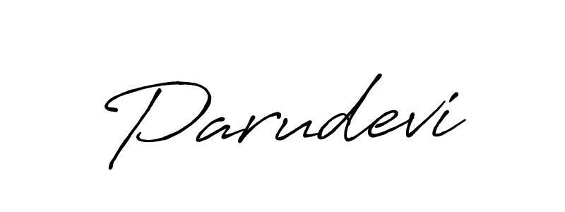 Parudevi stylish signature style. Best Handwritten Sign (Antro_Vectra_Bolder) for my name. Handwritten Signature Collection Ideas for my name Parudevi. Parudevi signature style 7 images and pictures png