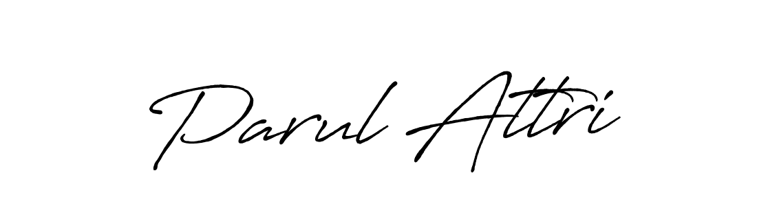Make a short Parul Attri signature style. Manage your documents anywhere anytime using Antro_Vectra_Bolder. Create and add eSignatures, submit forms, share and send files easily. Parul Attri signature style 7 images and pictures png