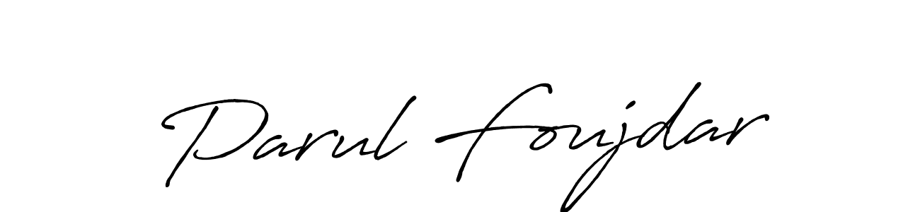 Similarly Antro_Vectra_Bolder is the best handwritten signature design. Signature creator online .You can use it as an online autograph creator for name Parul Foujdar. Parul Foujdar signature style 7 images and pictures png